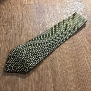 Brooks Brothers Makers Men’s Silk Tie Navy Blue/Gold Made In USA